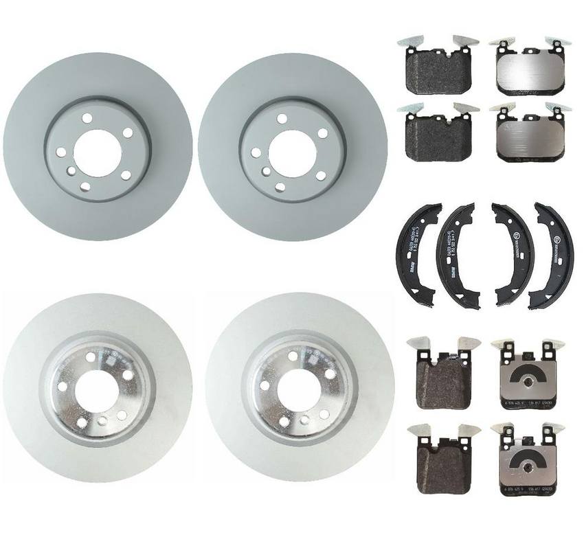 BMW Brake Kit - Pads and Rotors Front &  Rear (340mm/345mm)